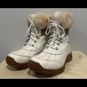 New UGG Australia Adirondack Leather Boots II Waterproof with Shearling Lining